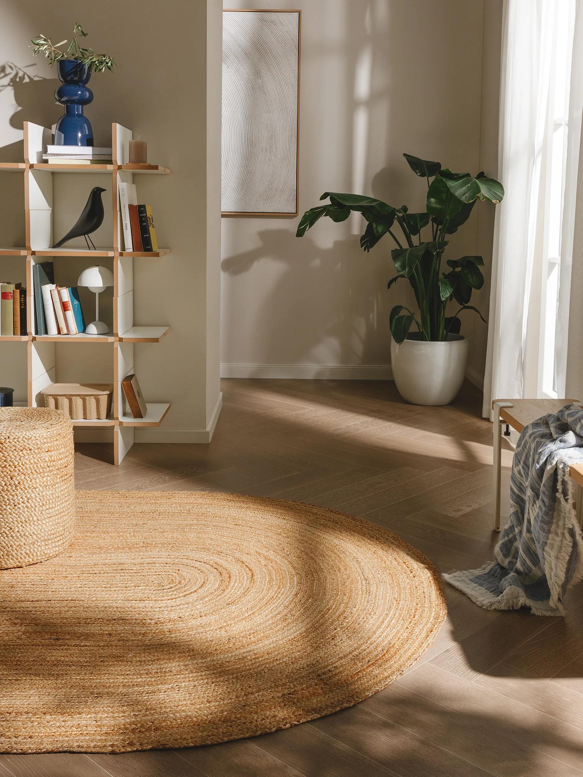 Tapis de jute tissé main JUTTA, BENUTA 
