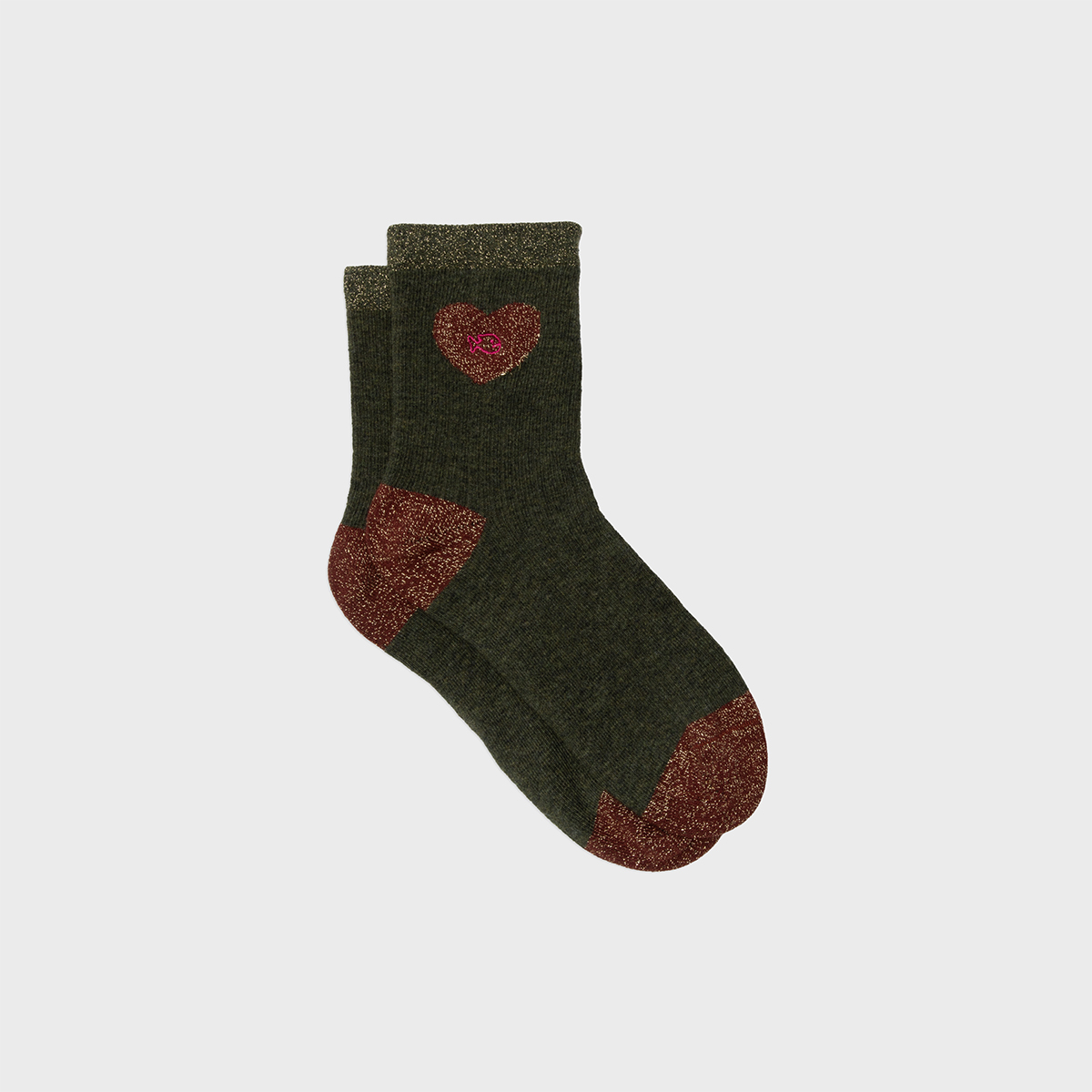 Chaussettes en coton peigné COEUR, BILLYBELT