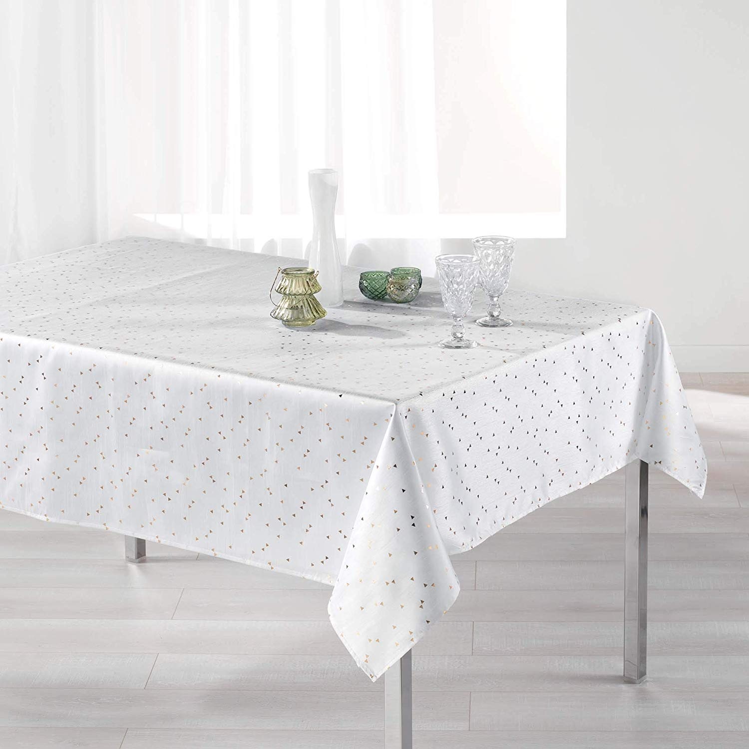 Nappe 150x240cm Safina blanc, EDEN