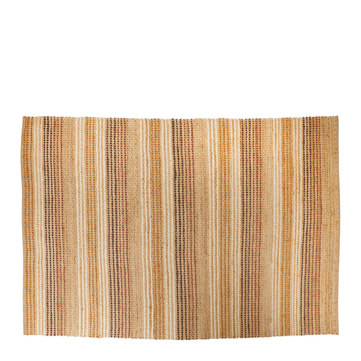 Tapis TAYSA en jute et coton, BLANC D’IVOIRE