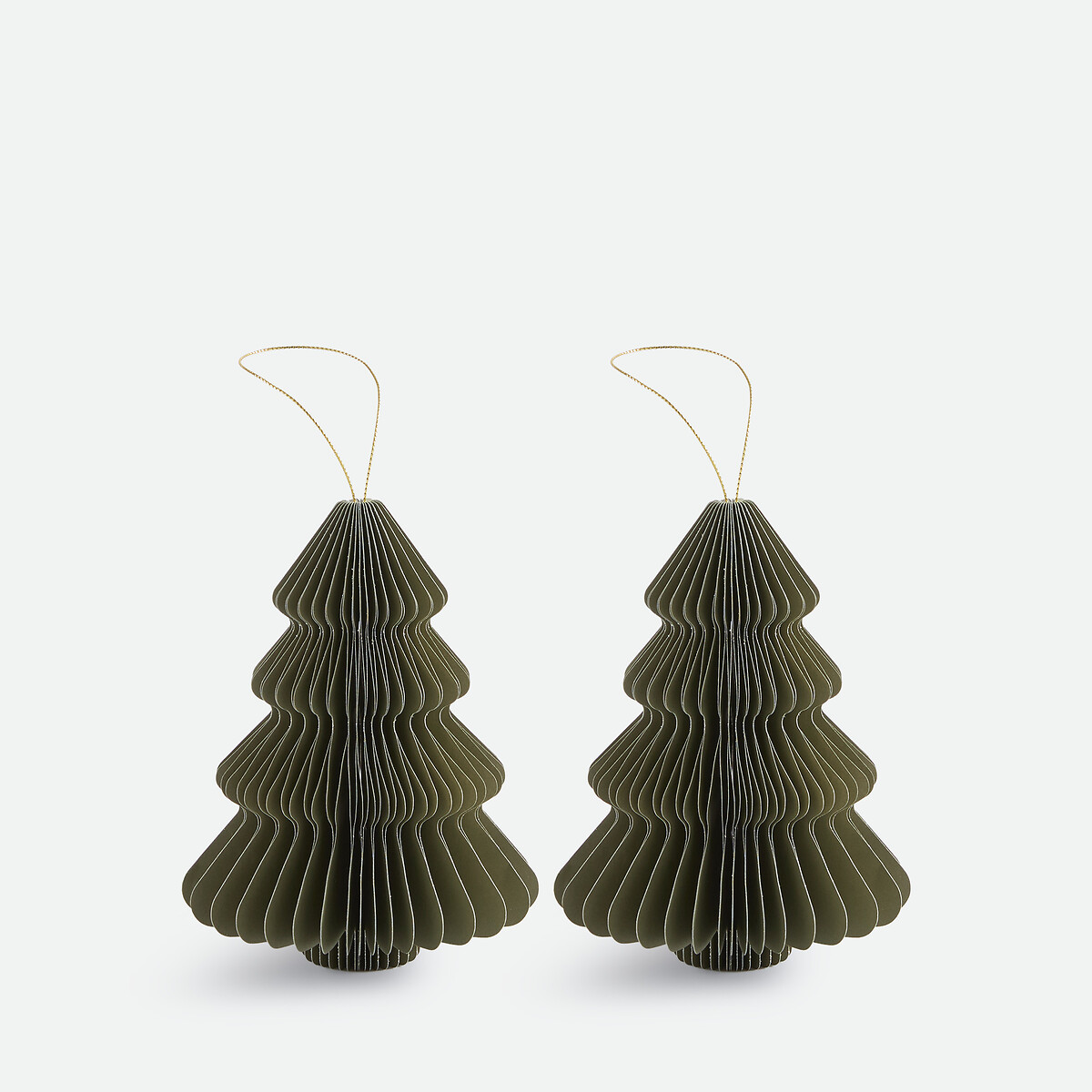 Lot de 2 sapins pliables, hauteur 15 cm, CASPAR, LA REDOUTE INTERIEURS