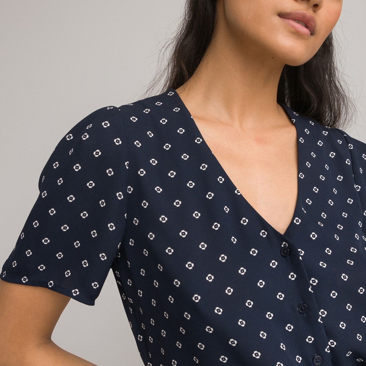 Blouse fluide femme manche courte clearance