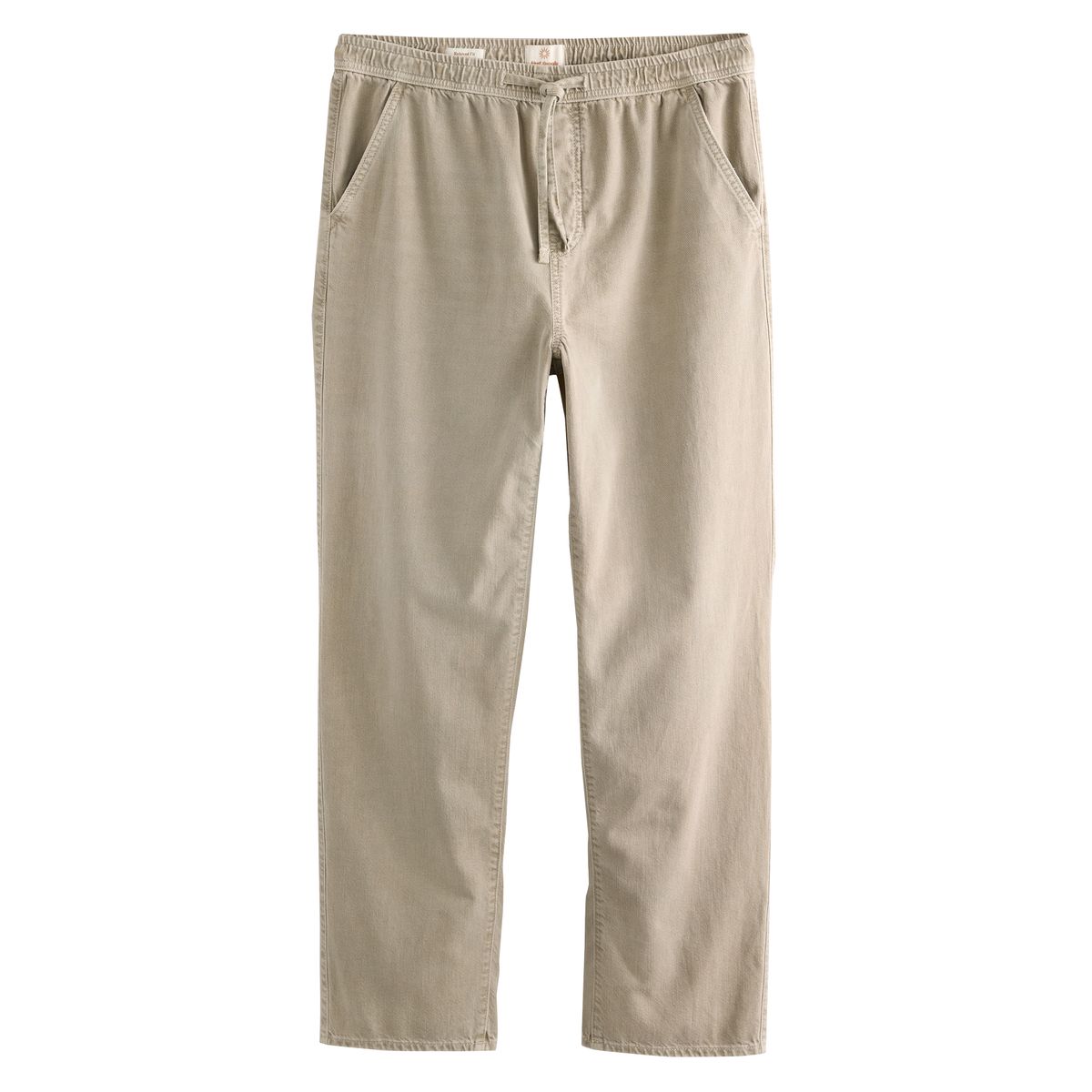 Jean en coton et lin à taille élastique, NEXT