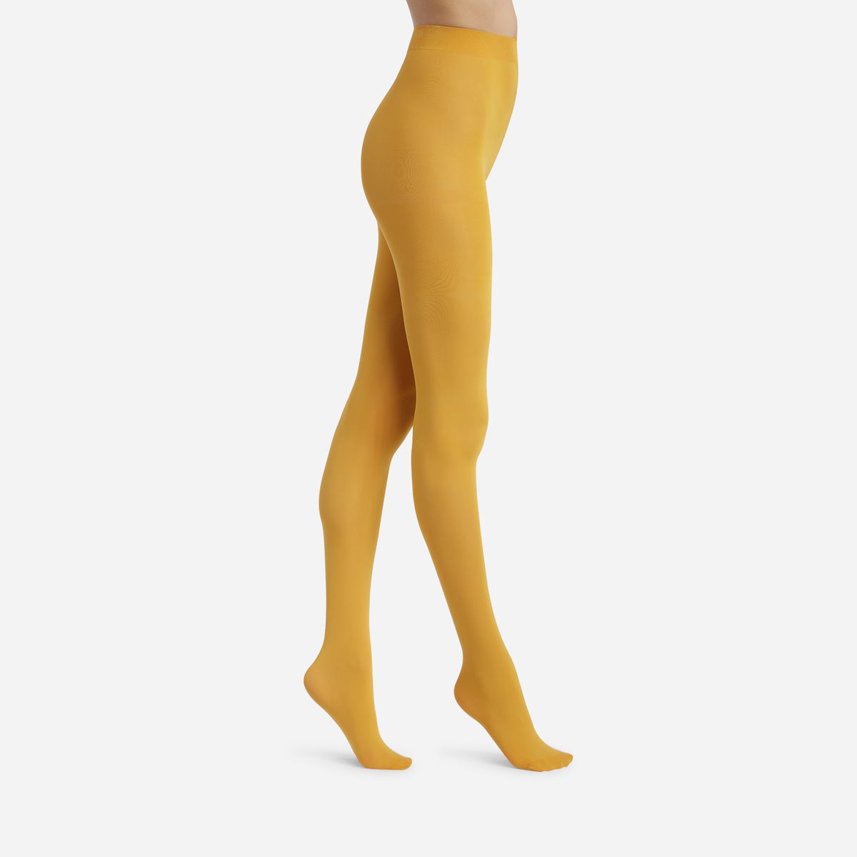 Collant opaque moutarde La Redoute
