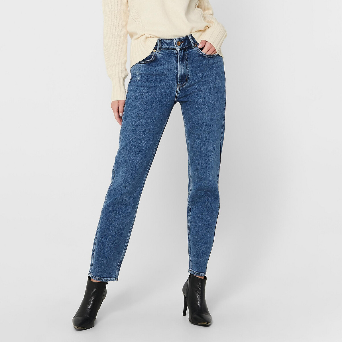 Straight high waist jeans blue Jdy | La 