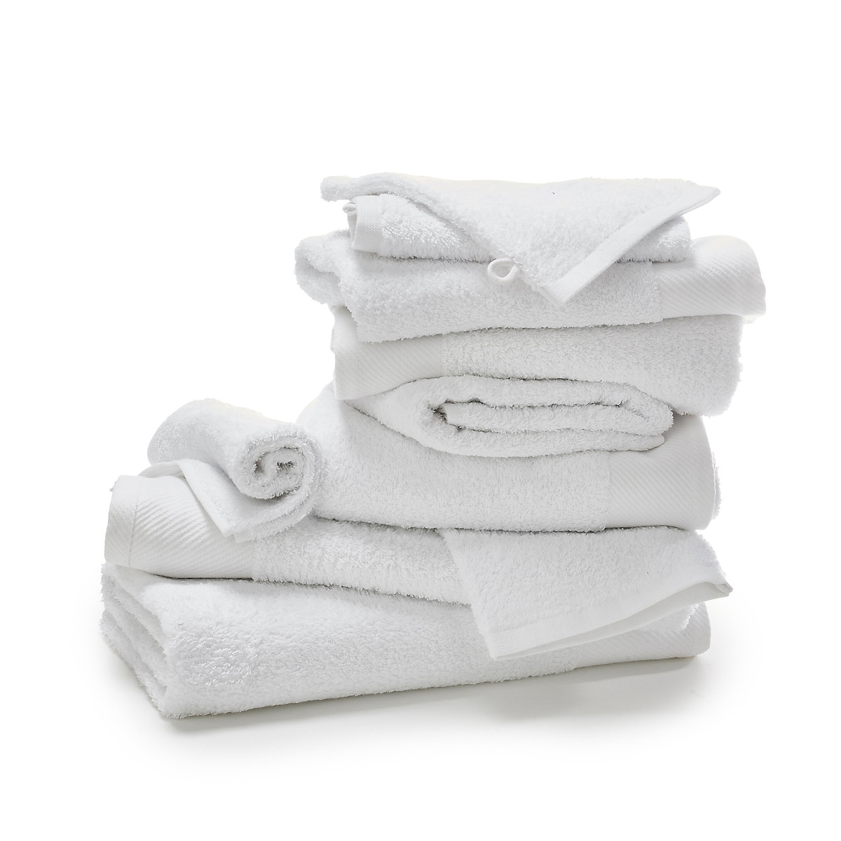Set of 10 Scenario 100% Cotton Towels
