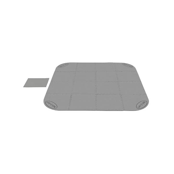 Tapis De Protection Pour Spa Carré/Rond Lay-Z-Spa - 196x196 Cm - Protège Pelouse Et Sol