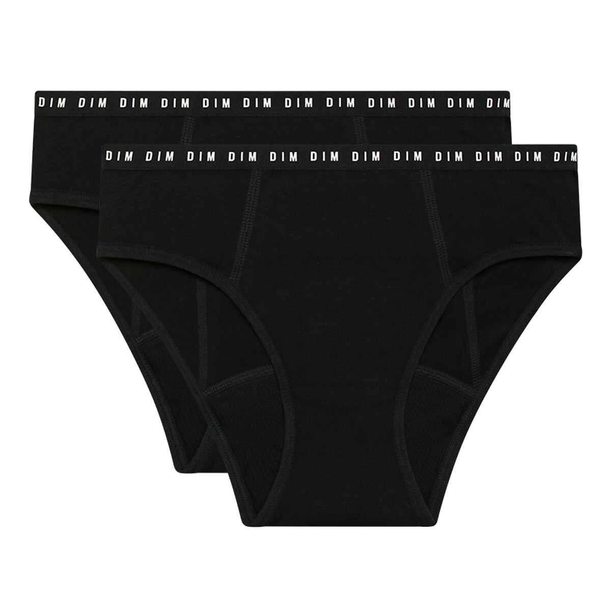 Image of Pack of 2 Heavy Flow Period Briefs in Cotton