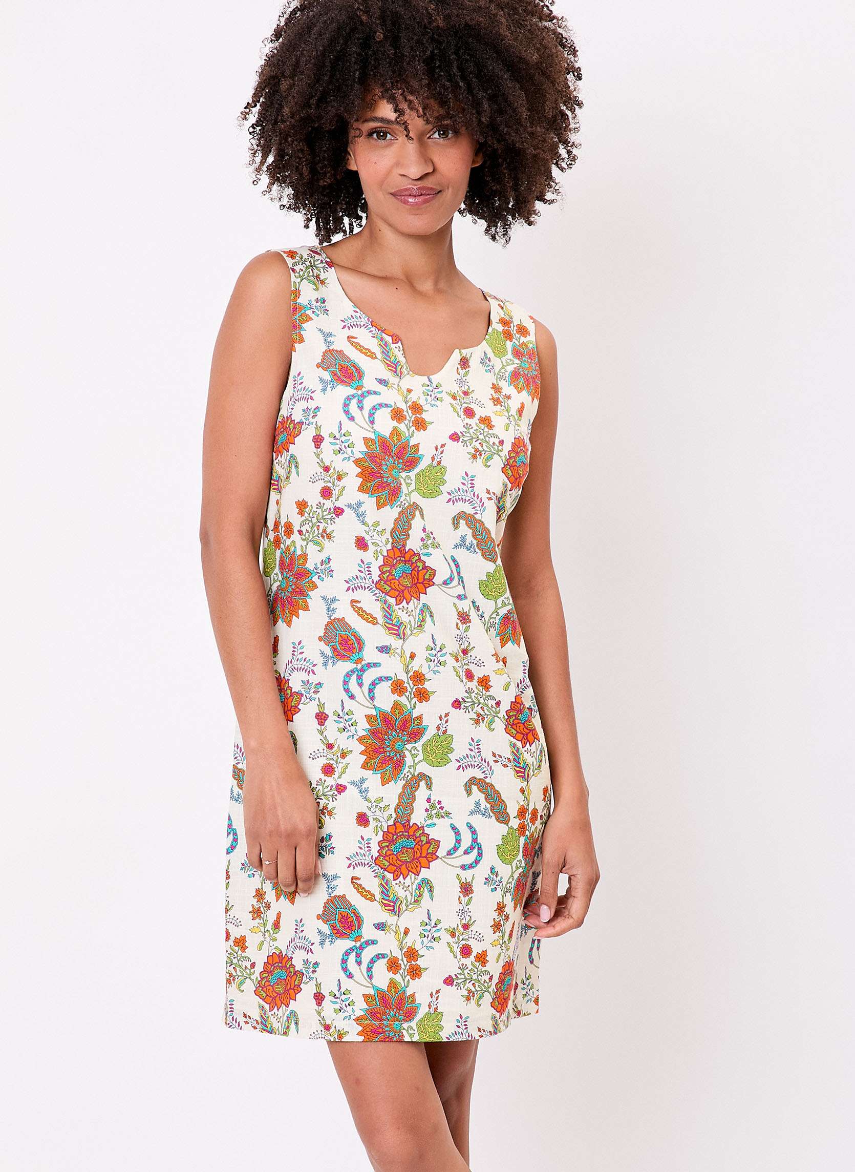 Robe sans manche droite coton bio GENIFA, LA FIANCÉE