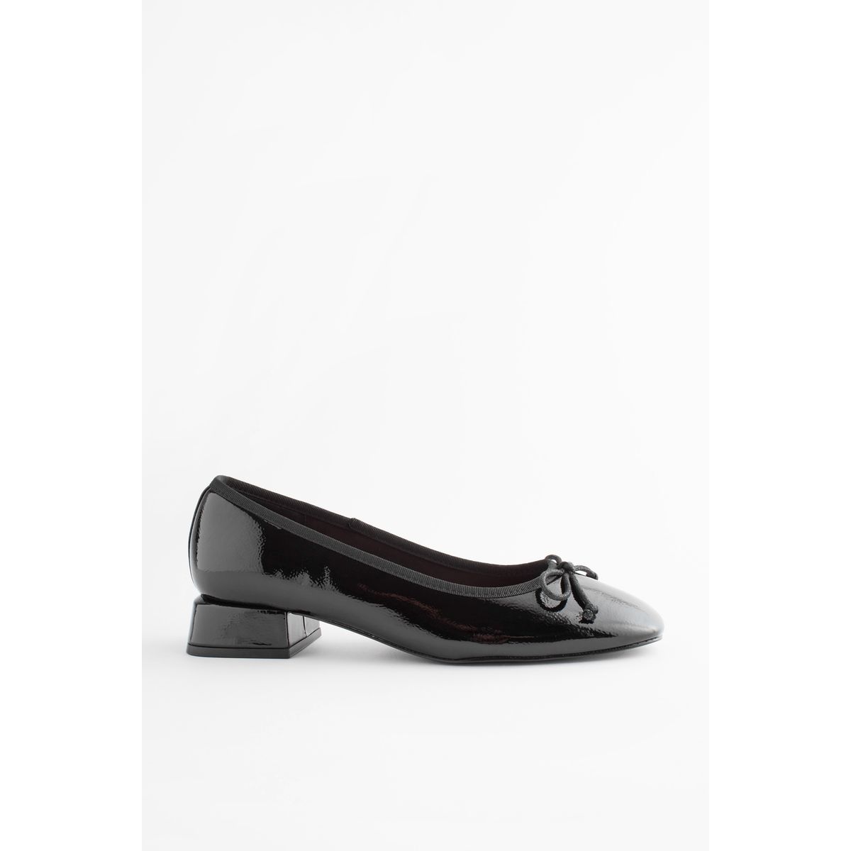 Ballerines a talon carre coupe classique noir Next La Redoute