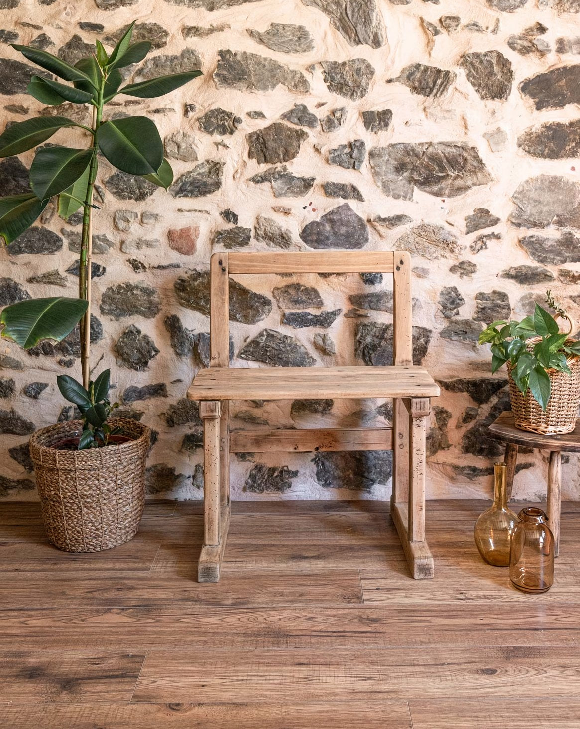 Banc en chêne Antoine N°419 - Bon état, DEBONGOUT