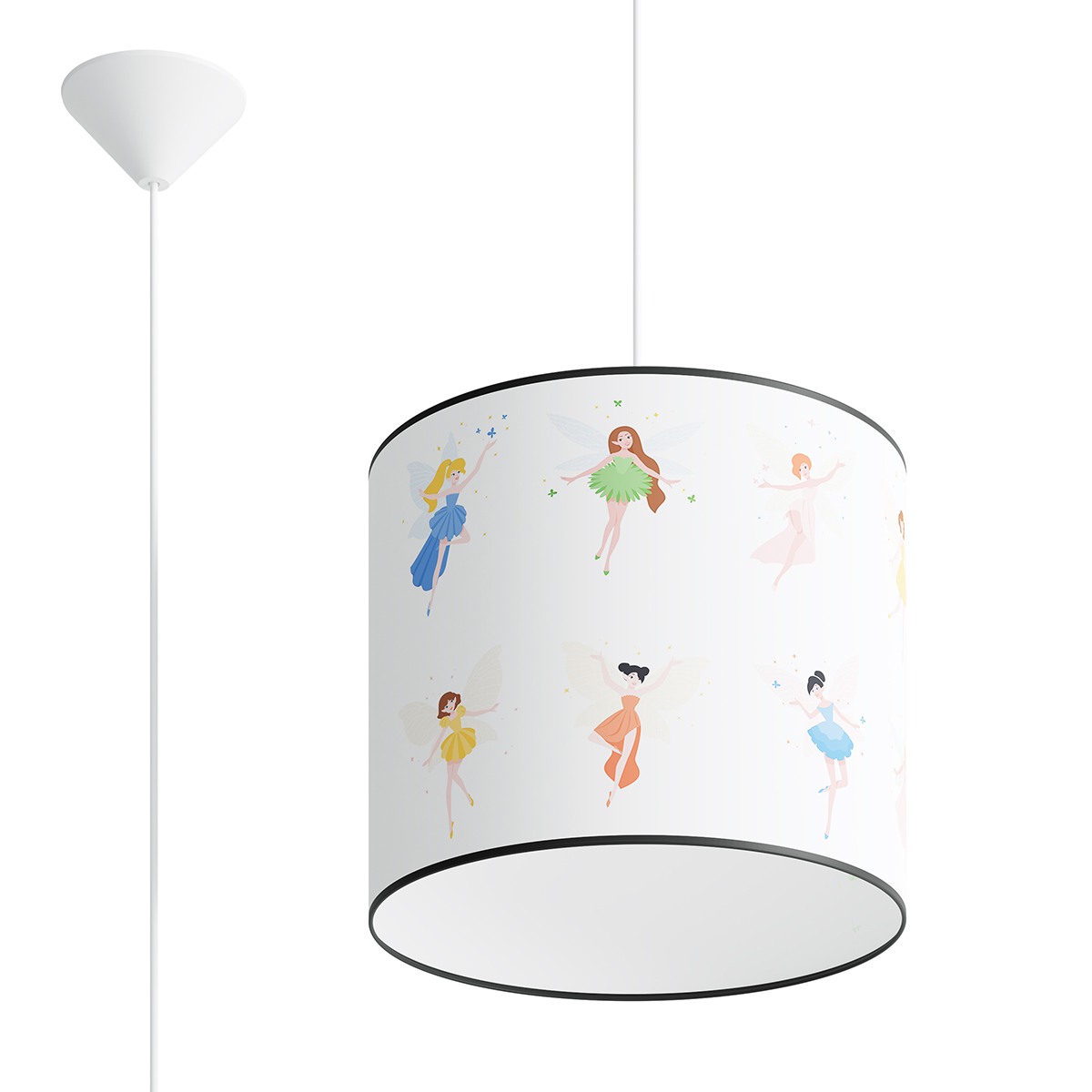 Suspension PVC Multicolore E27 1 Fée 30, EDEN
