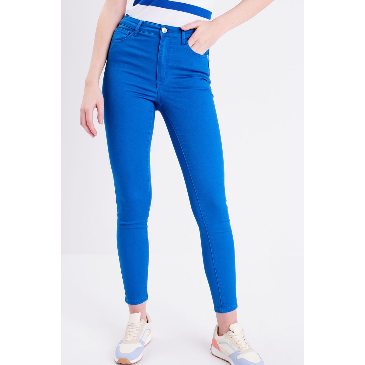 Jean slim shop moutarde femme