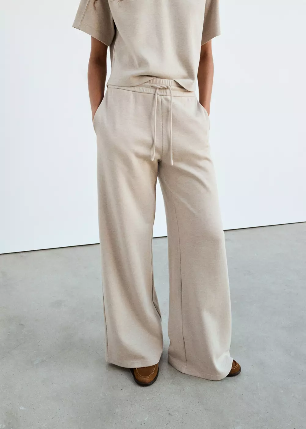Pantalon droit maille fine, MANGO