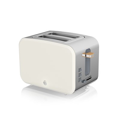 Nordic 2-Slice Toaster - White - ST14610WHTN SWAN