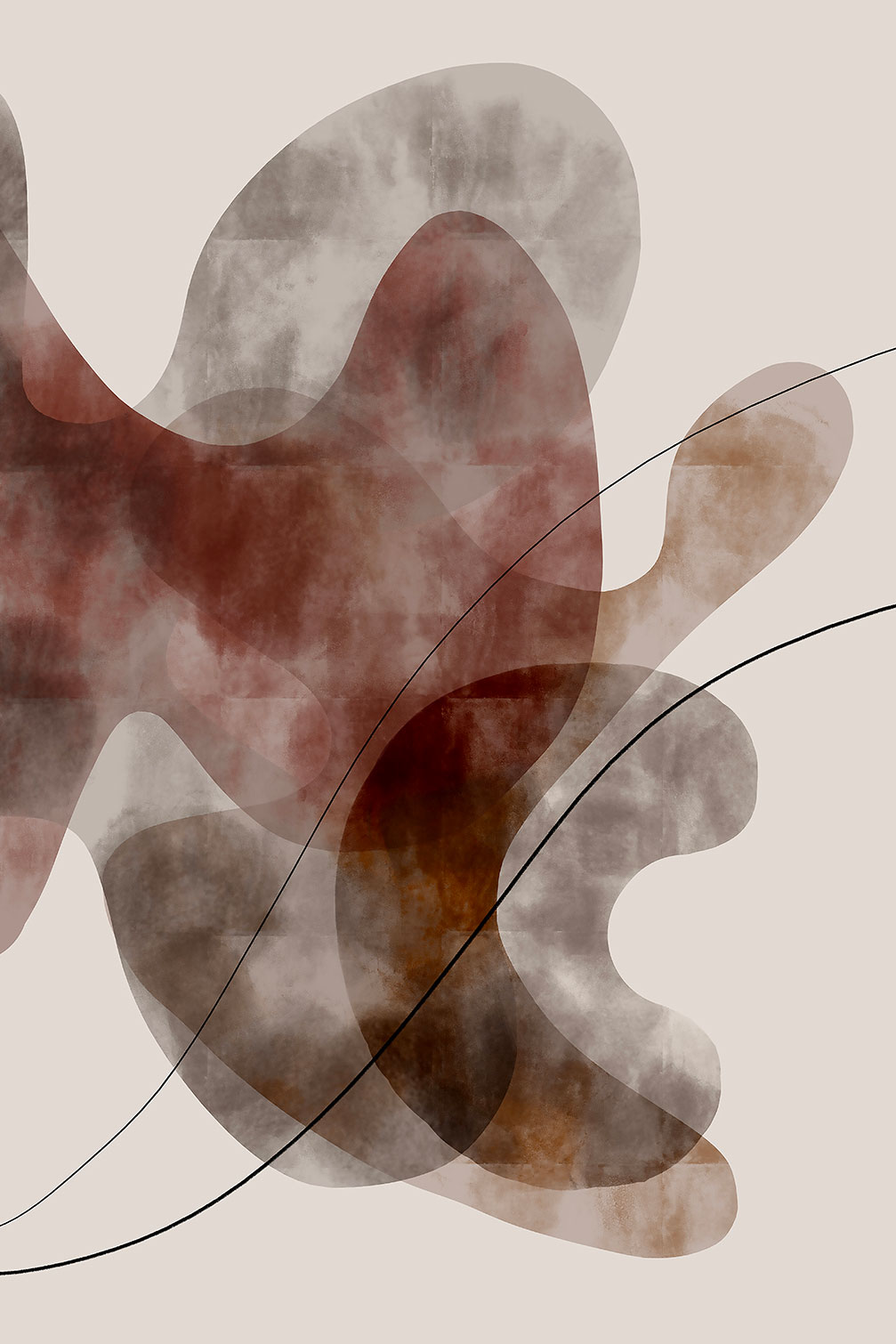 Tableau Organisme abstrait N°2, HEXOA
