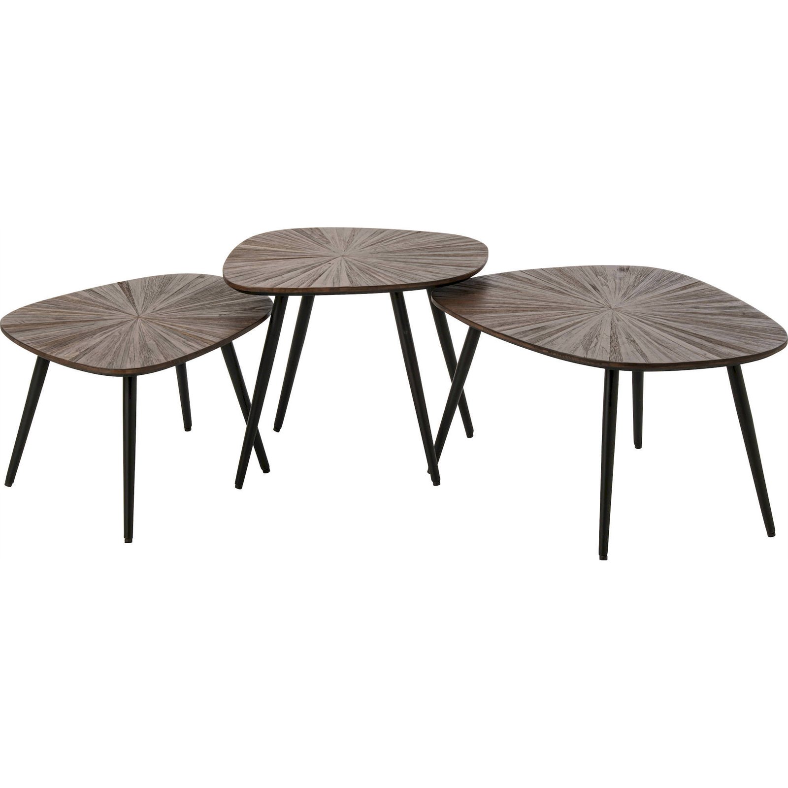 Tables basses en bois recyclé (lot de 3), RECOLLECTION