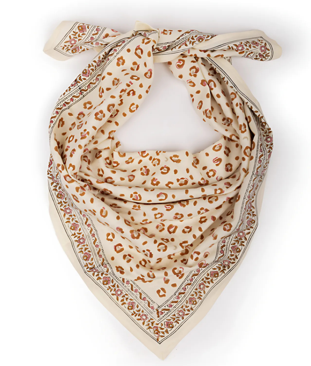 Grand foulard en coton BENGAL, BINDI ATELIER