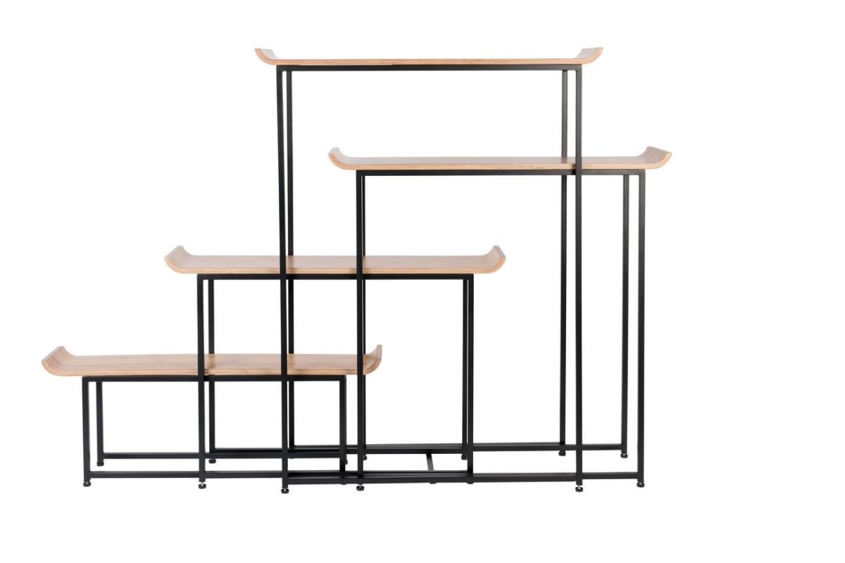 Rangement modulable en bois et acier - FLODKA, ZUIVER