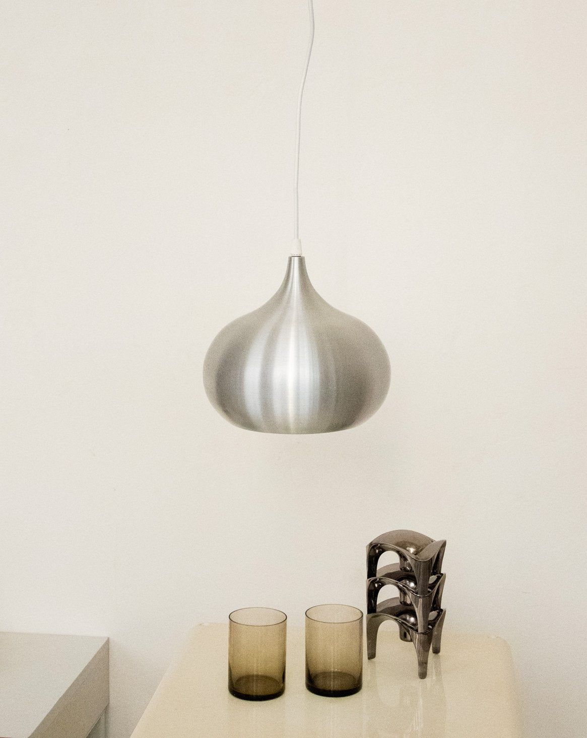 Suspension goutte en aluminium Sonia N°221 - Bon état, DEBONGOUT