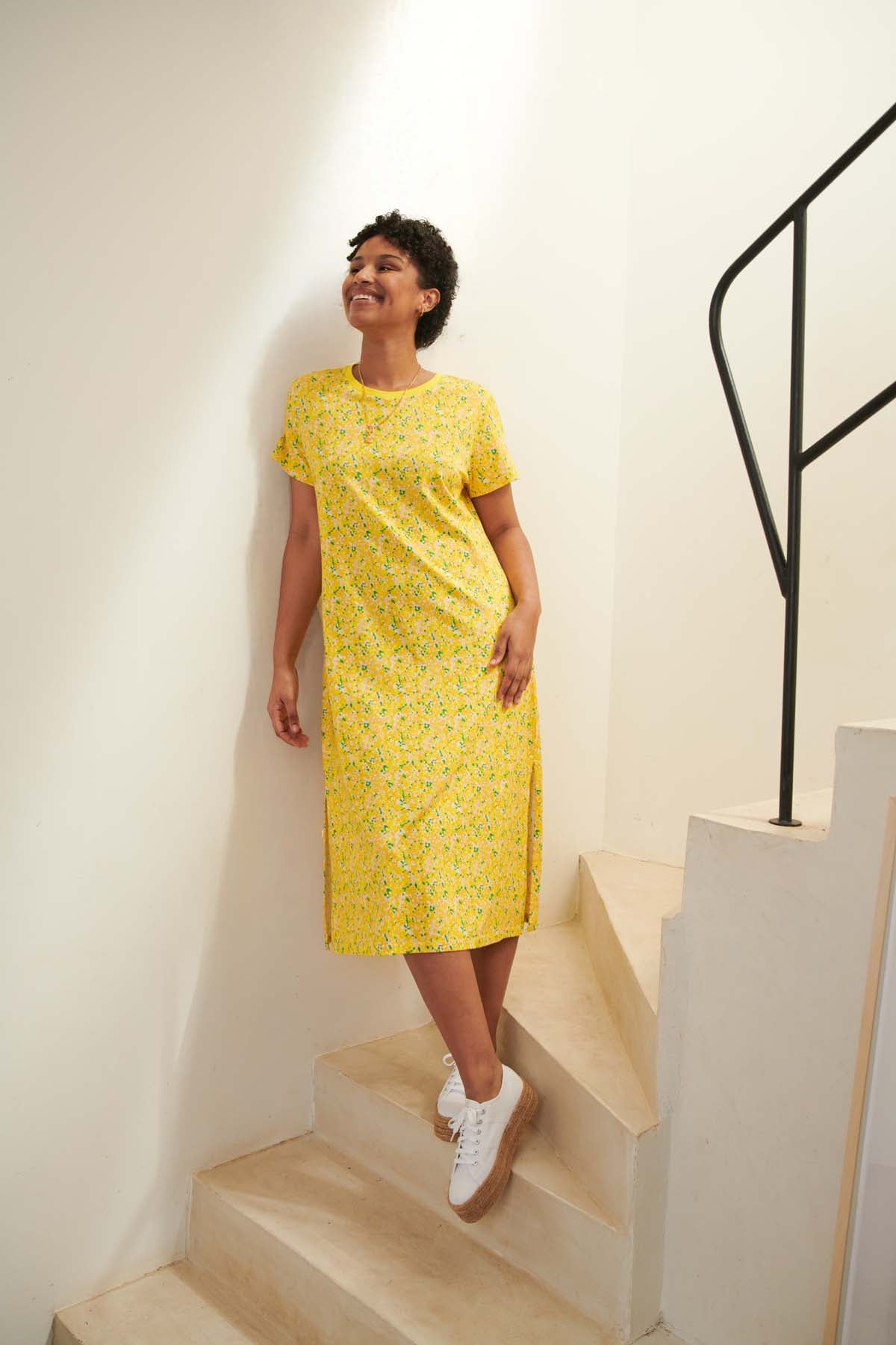 Robe longue t-shirt imprimé, WE ARE JOLIES