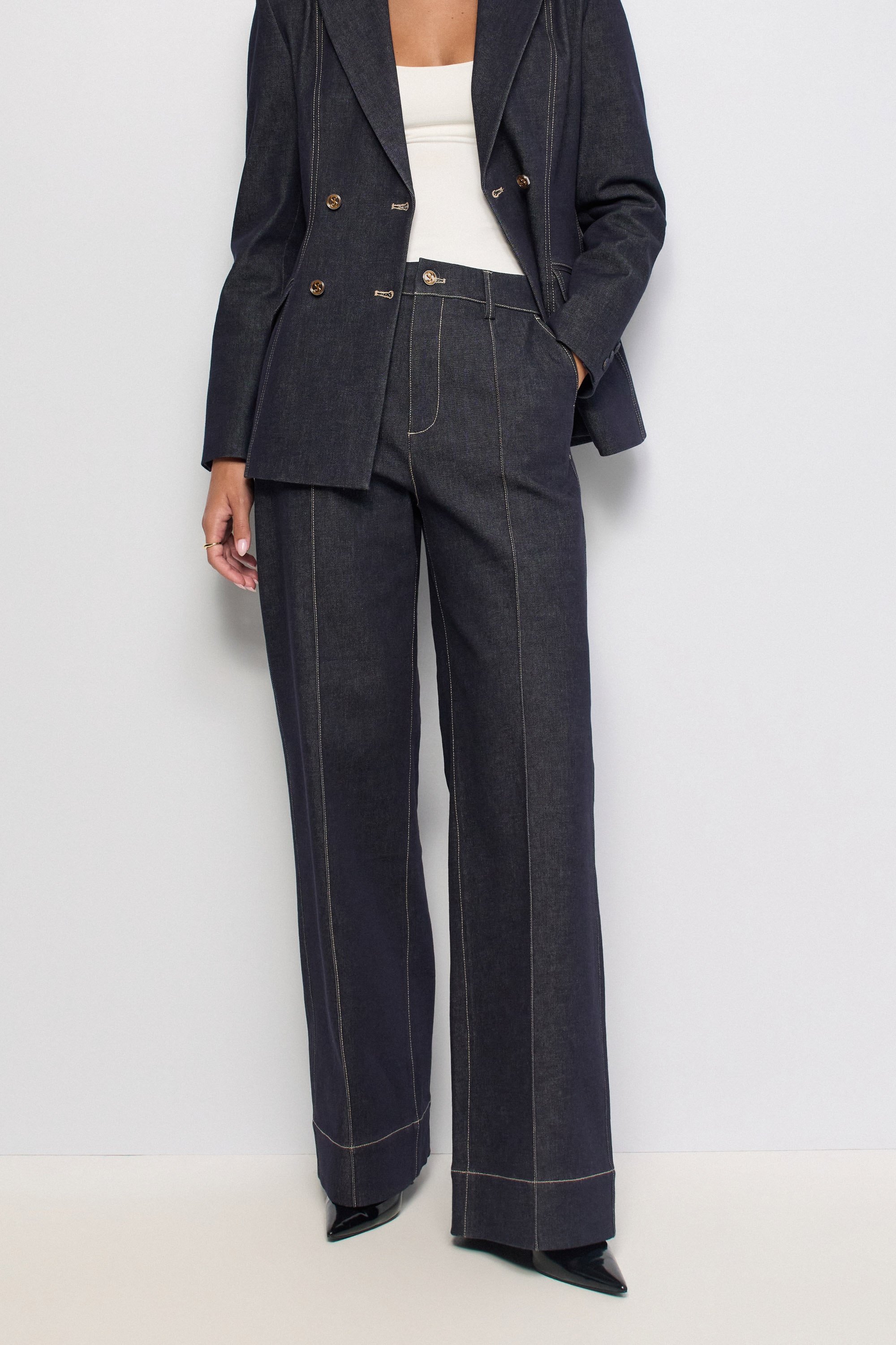CHINO JAMBE STRAIGHT DENIM ATELIER, SALSA JEANS