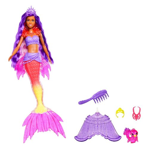 Barbie mermaid power poupée sirène multicolore Mattel