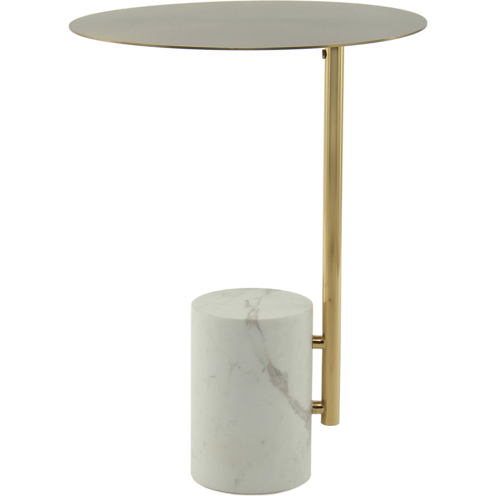 Table d'appoint ronde en marbre et verre, ARTE ESPINA