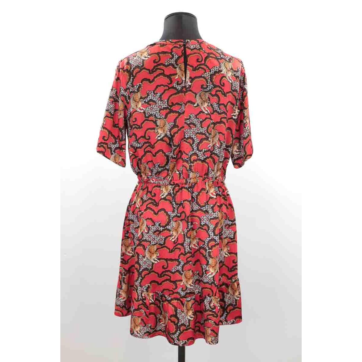 Robe tres bon etat rouge Sandro La Redoute