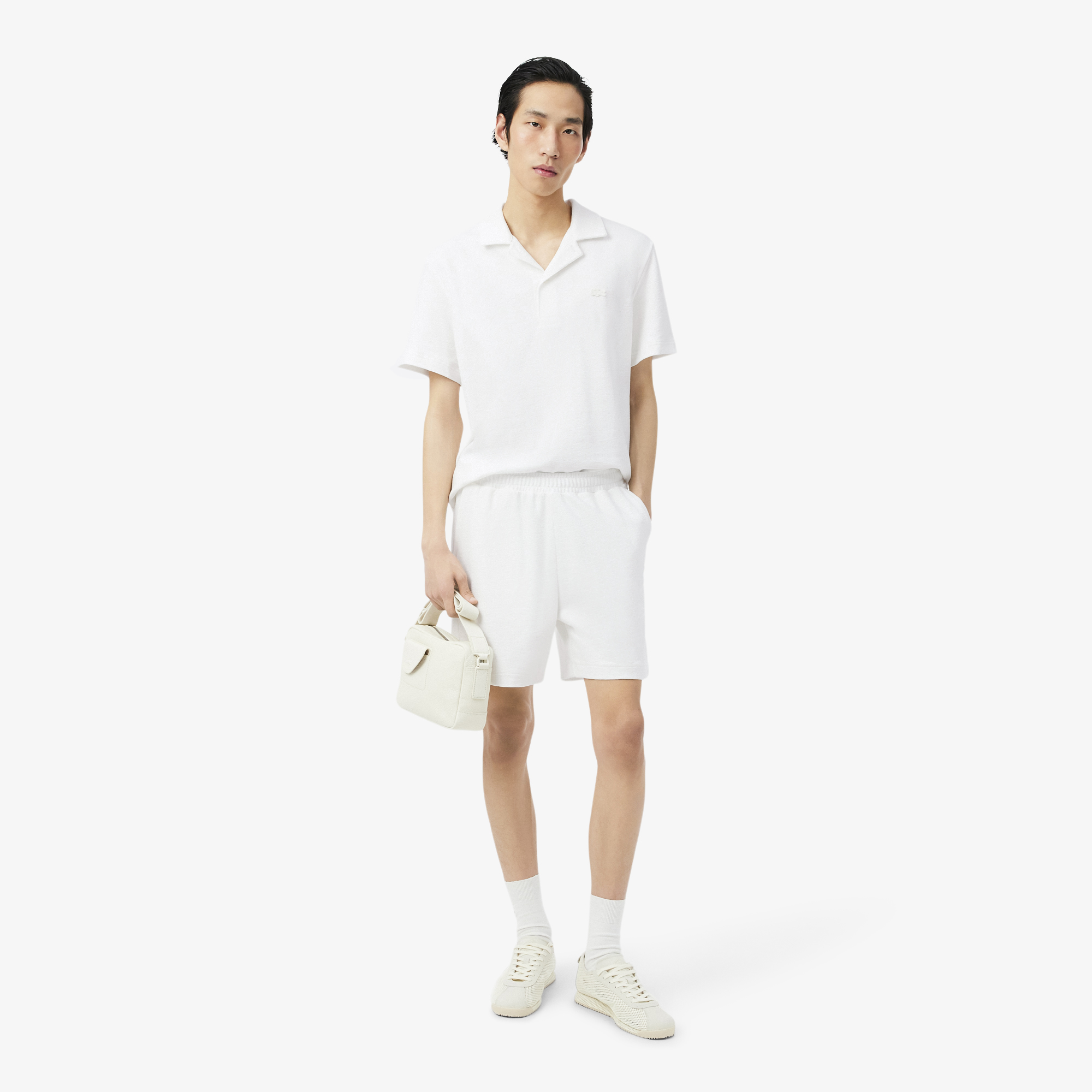 Short jersey texturé, LACOSTE