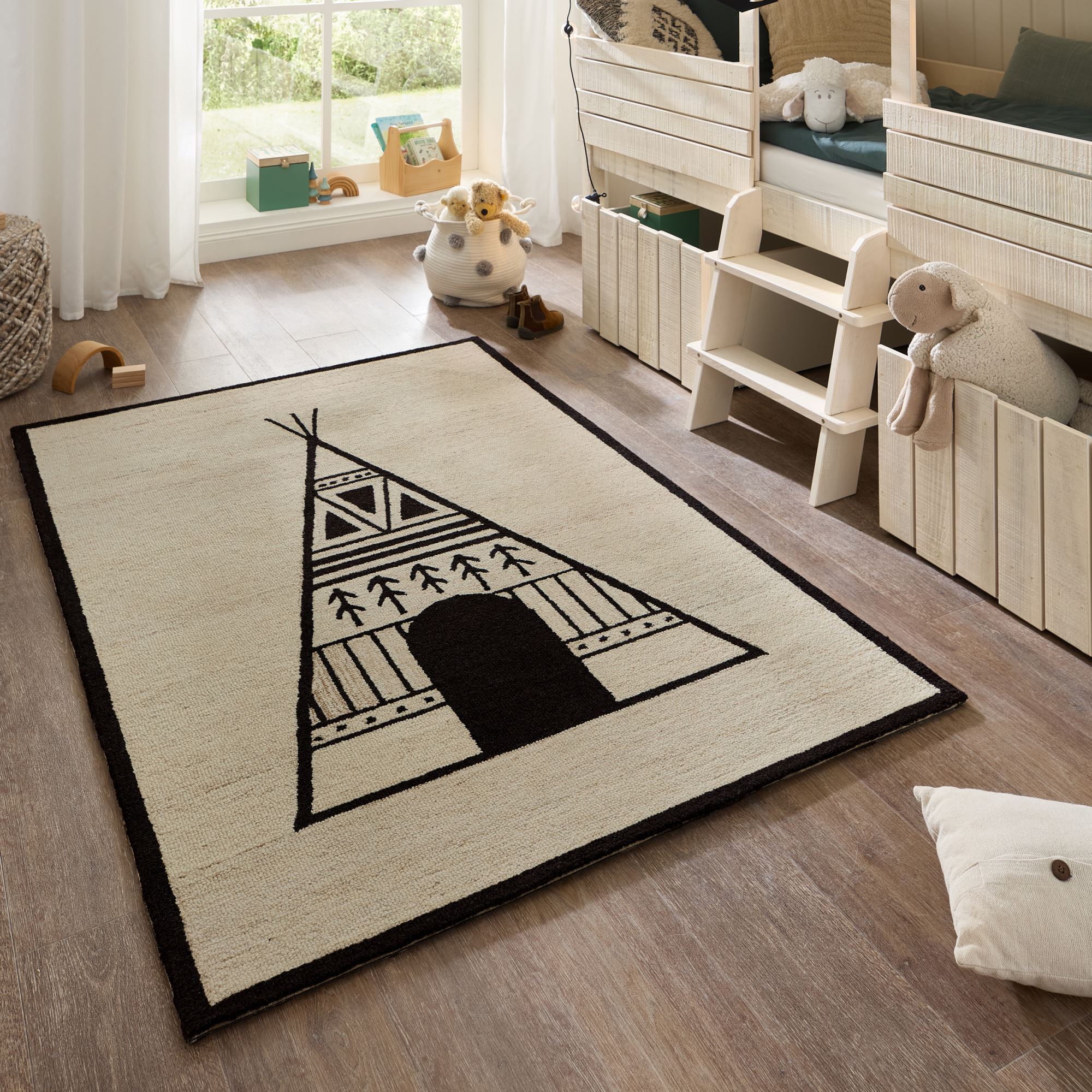 Tapis pour enfants avec motif tipi - NATUR KIDS, THEKO