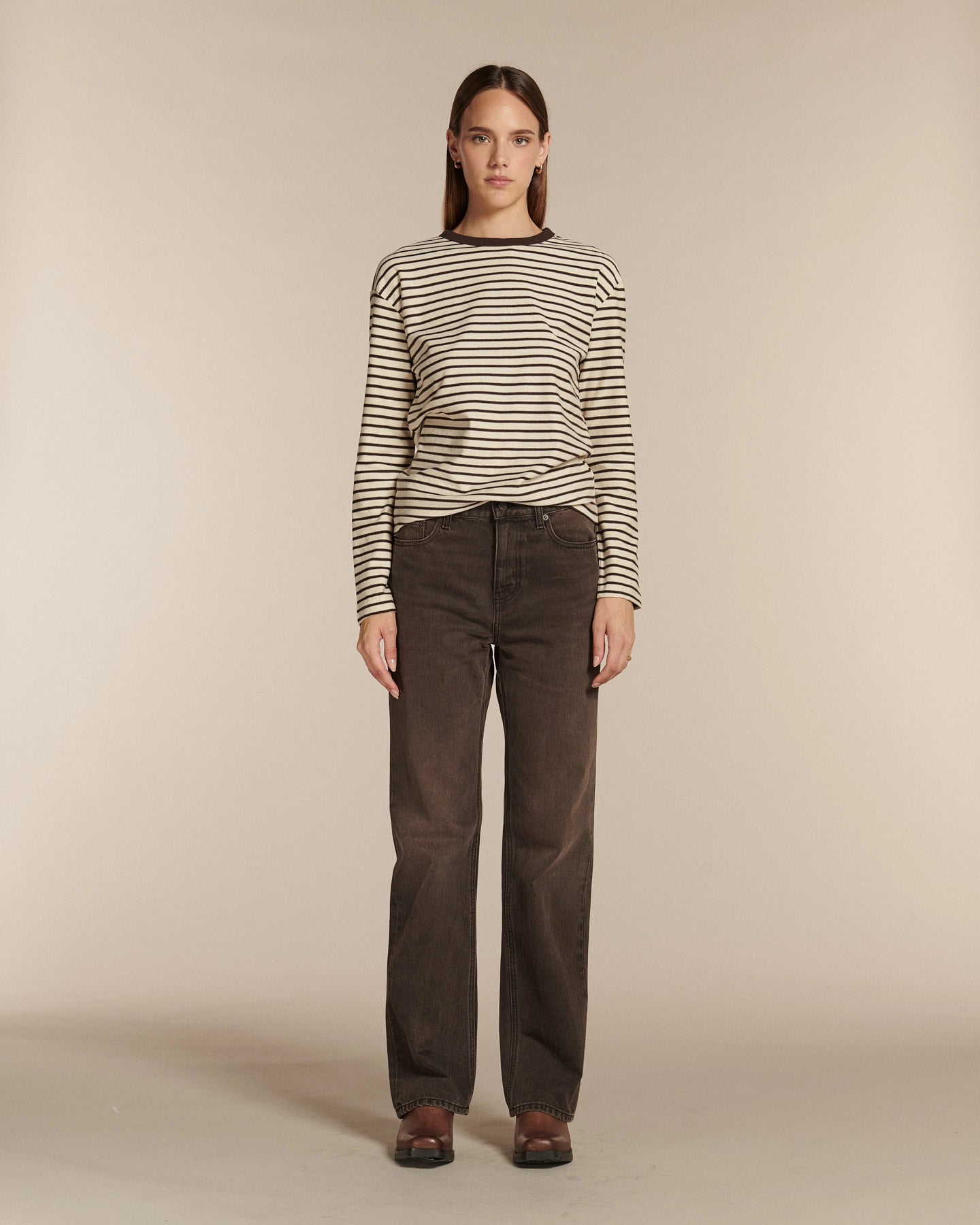 JEANS DROIT TAILLE MOYENNE DENIM, LABDIP