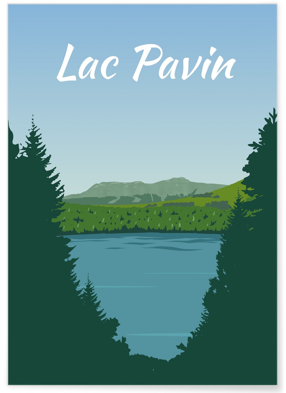Affiche Lac Pavin, L'AFFICHERIE
