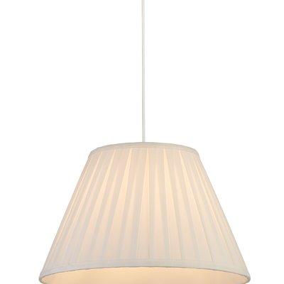 Pleated Faux Silk Easy Fit Pendant Shade SO'HOME
