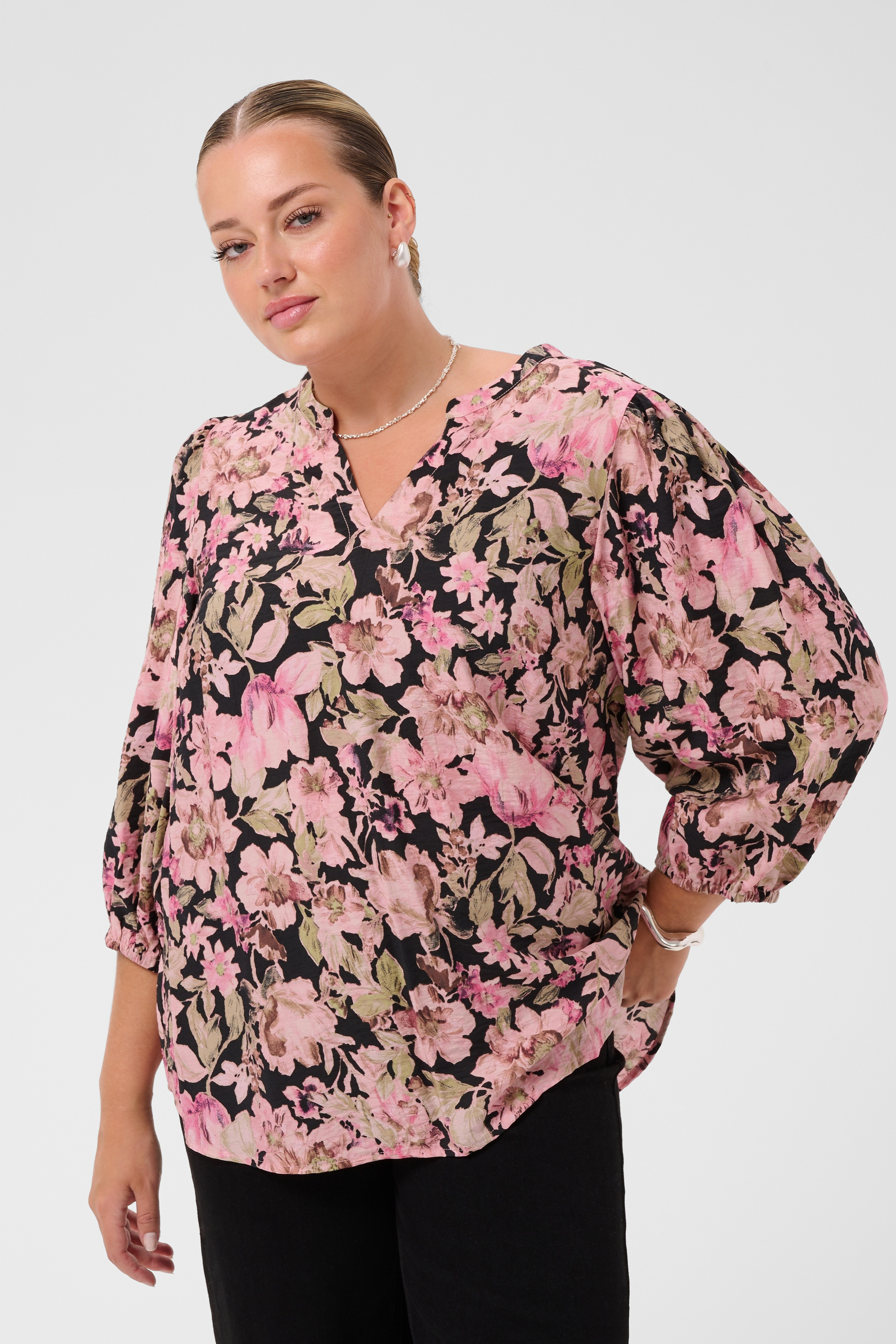 Blouse à manches longues, KAFFE CURVE