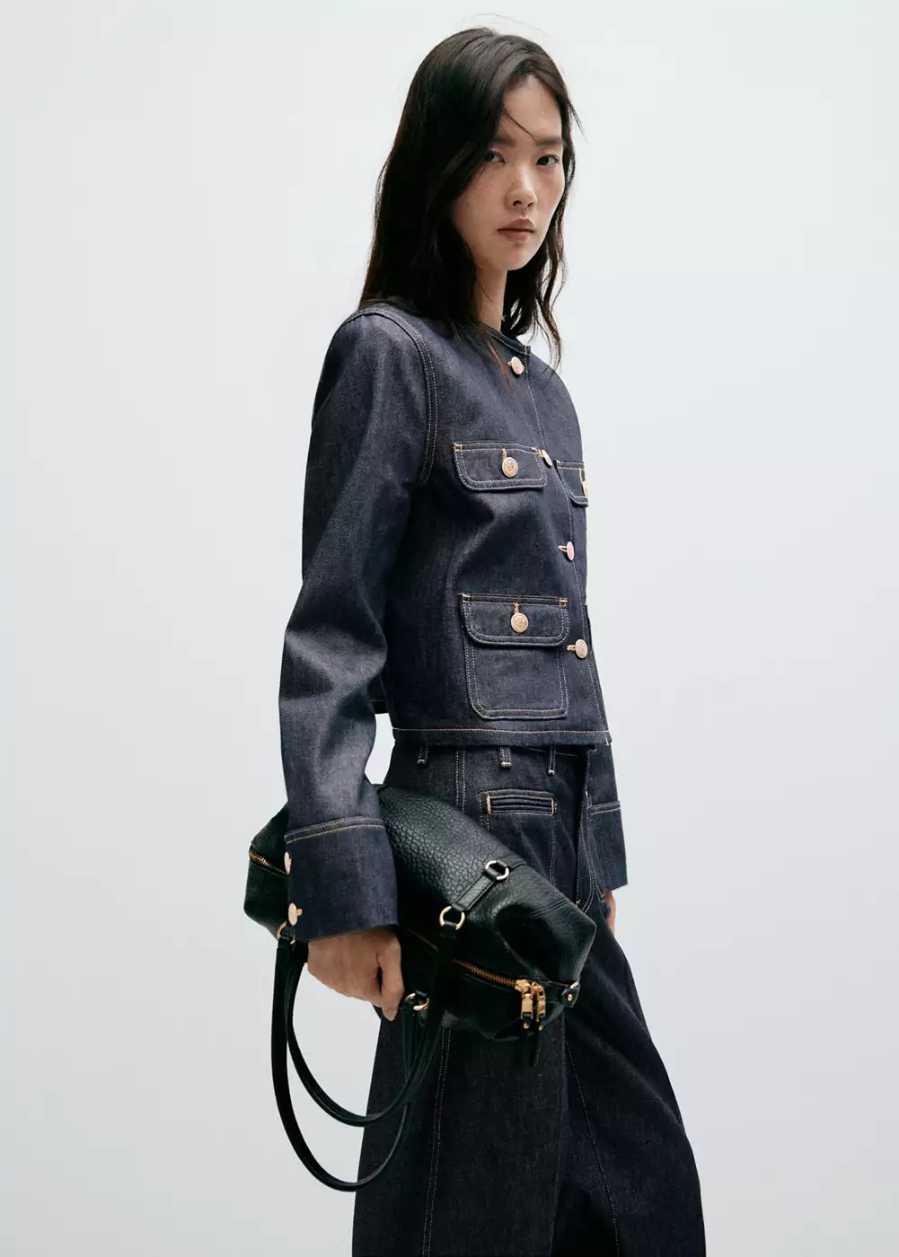 Veste denim poches, MANGO
