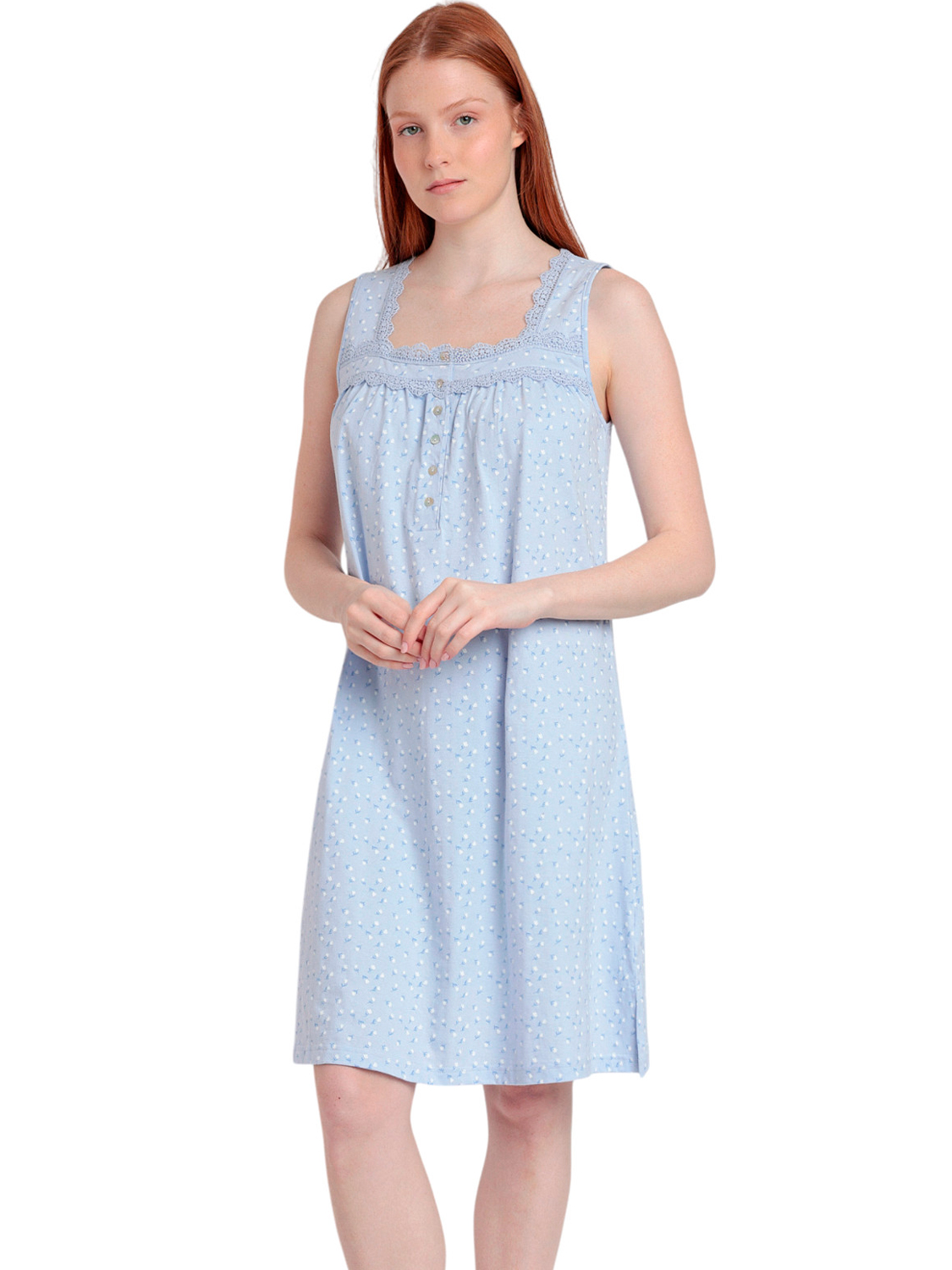 Chemise de nuit Blue Flowers, ADMAS