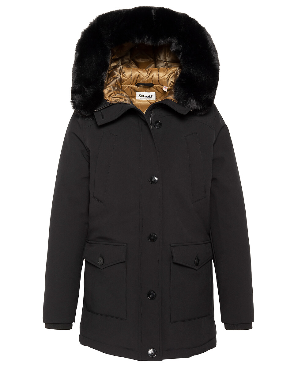 Parka mi-longue à capuche amovible NAOMI, SCHOTT
