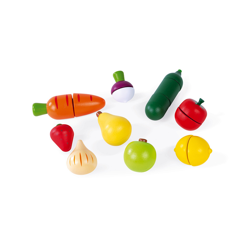 Fruits et légumes en bois à couper | JOUETS ET JEUX Jeux de rôle Fruits et légumes en bois à couper | JOUETS ET JEUX Jeux de rôle