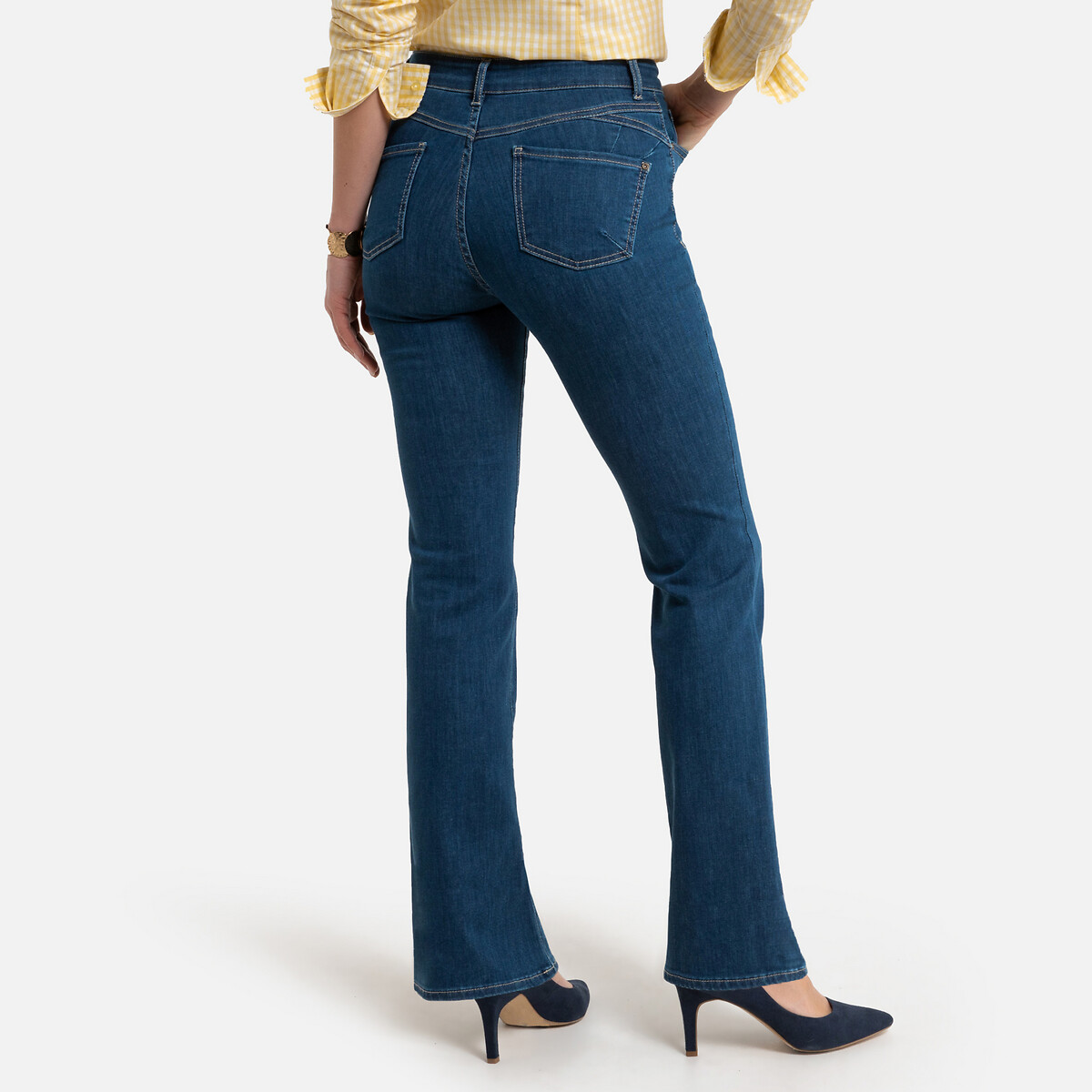 Farfetch Femme Vêtements Pantalons & Jeans Jeans Bootcut jeans Jean évasé à taille haute 