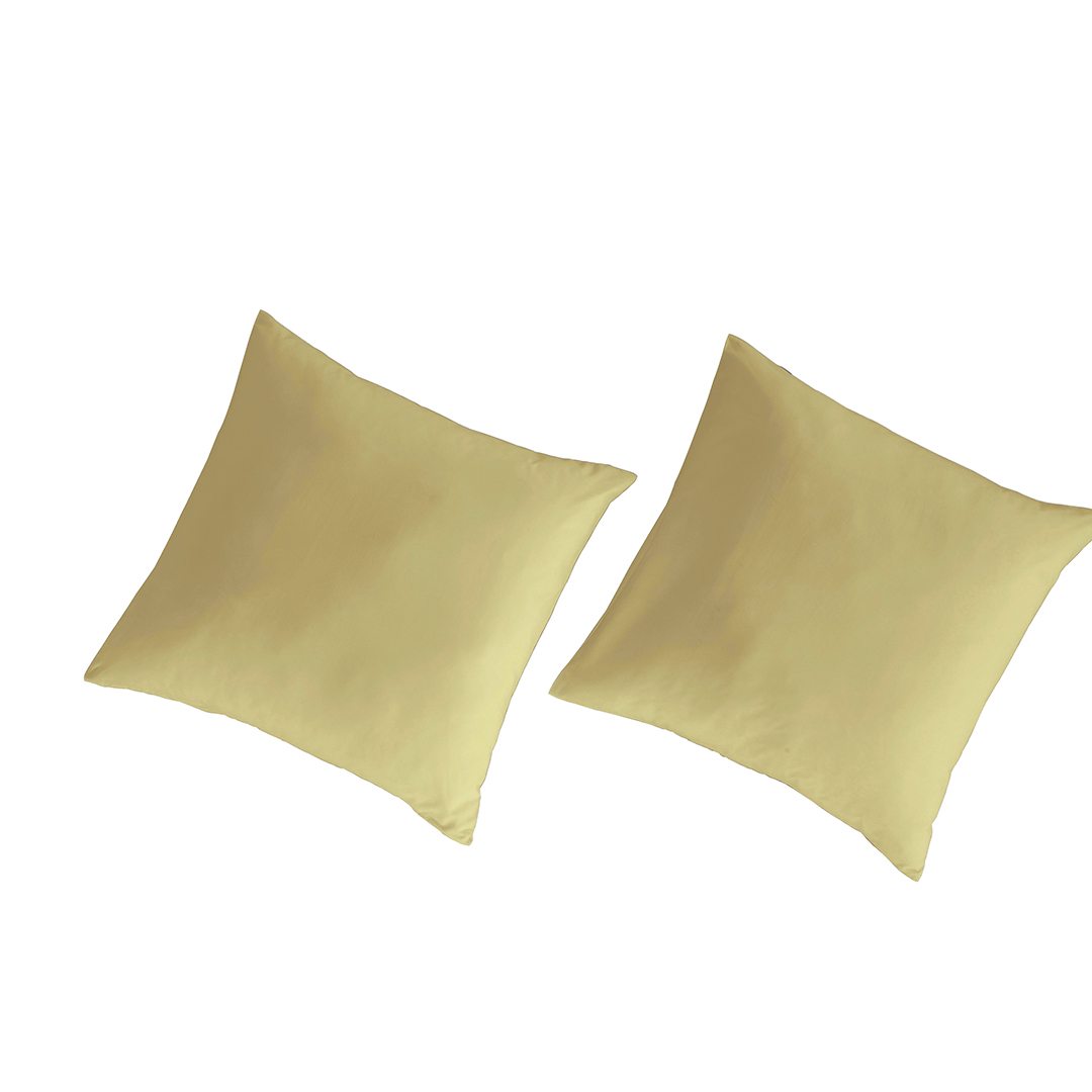 2 Taies d'oreiller 100% percale de coton organic UNI, NAF NAF HOME