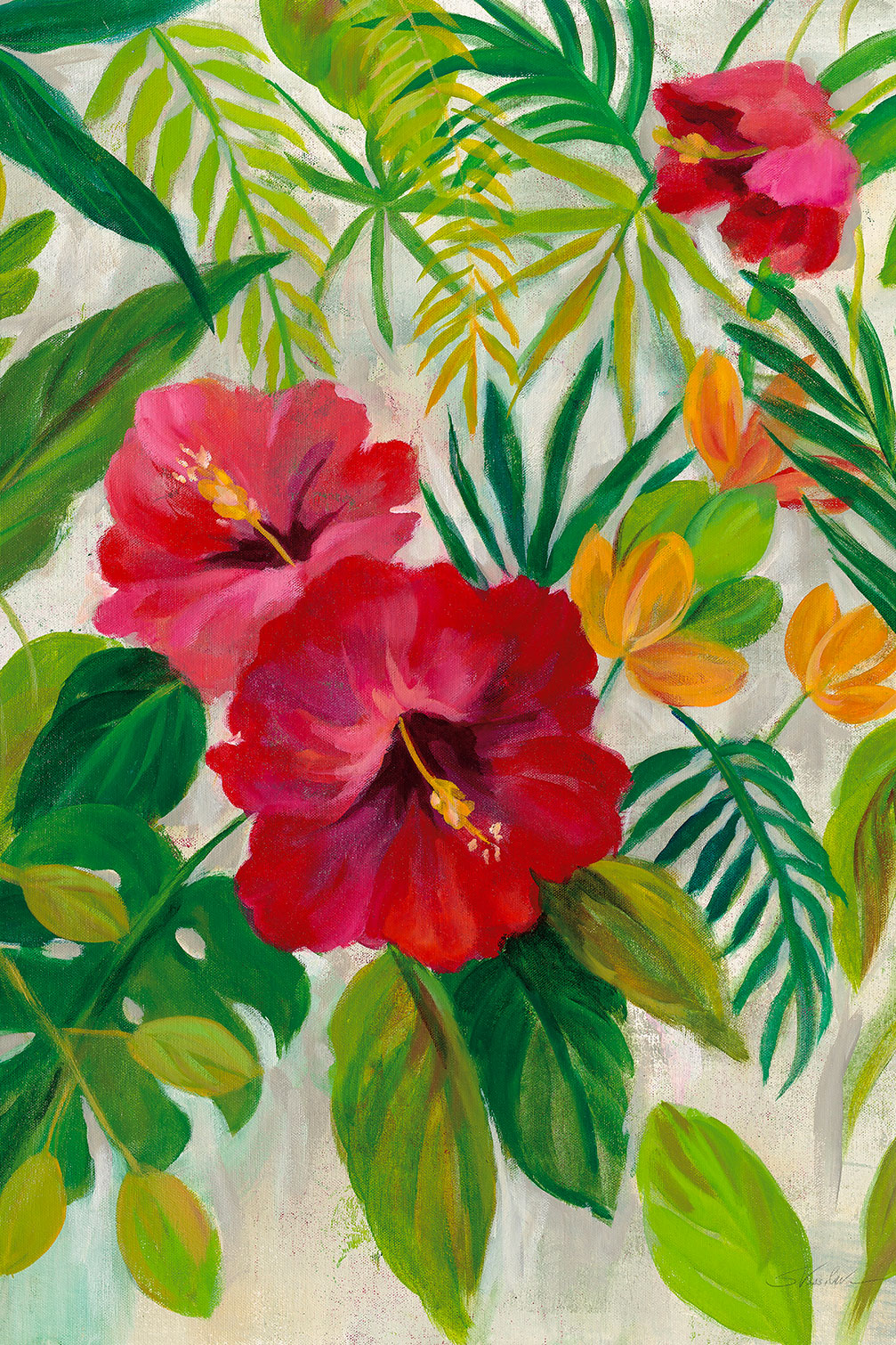 Tableau Hibiscus des tropiques, HEXOA