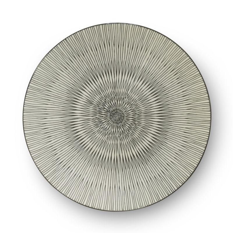 Coffret 6 Assiettes Plates Feeling Indigo - Médard De Noblat, Grès Réactif Émaillé