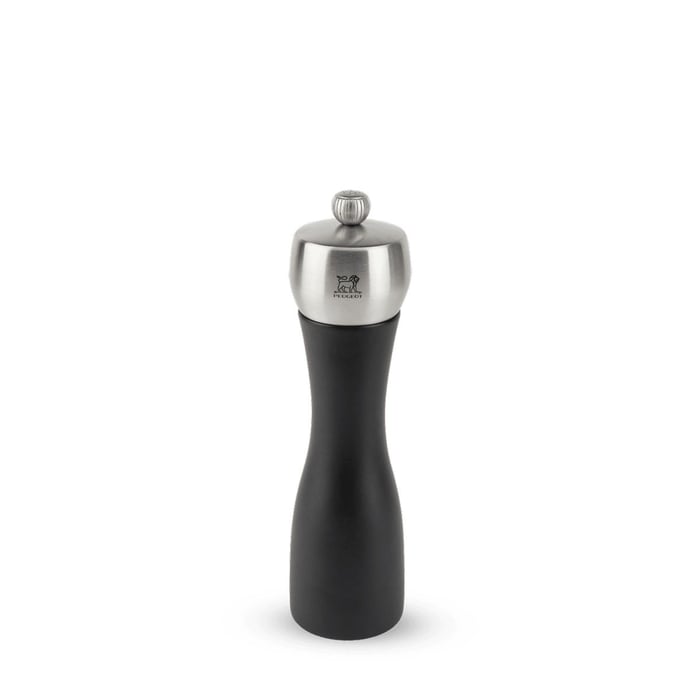 Moulin à Sel Manuel 20 cm en Bois Noir Mat/Inox FIDJI - 17163 - Peugeot Moulin à Sel Manuel 20 cm en Bois Noir Mat/Inox FIDJI - 17163 - Peugeot