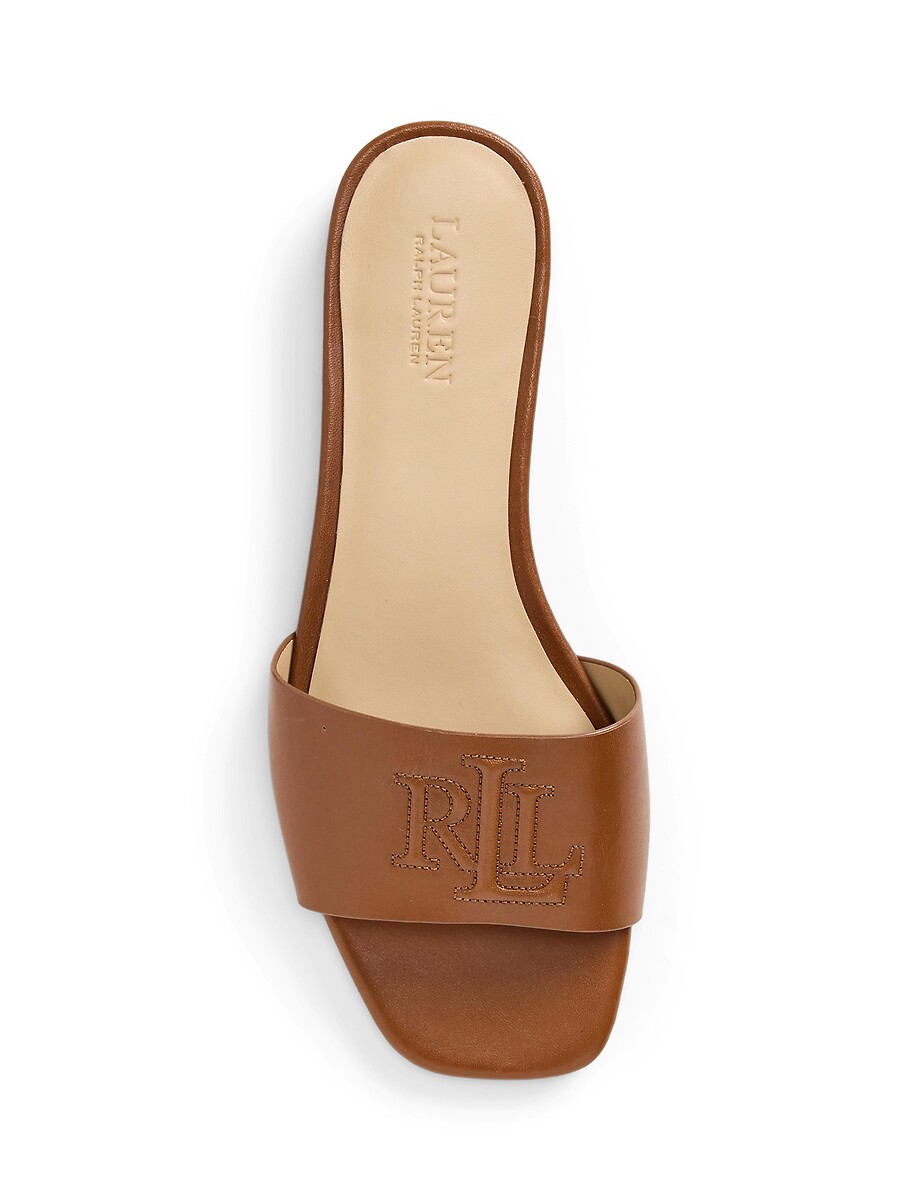 Lauren Ralph Lauren Mules planos de piel Everley — photo 4