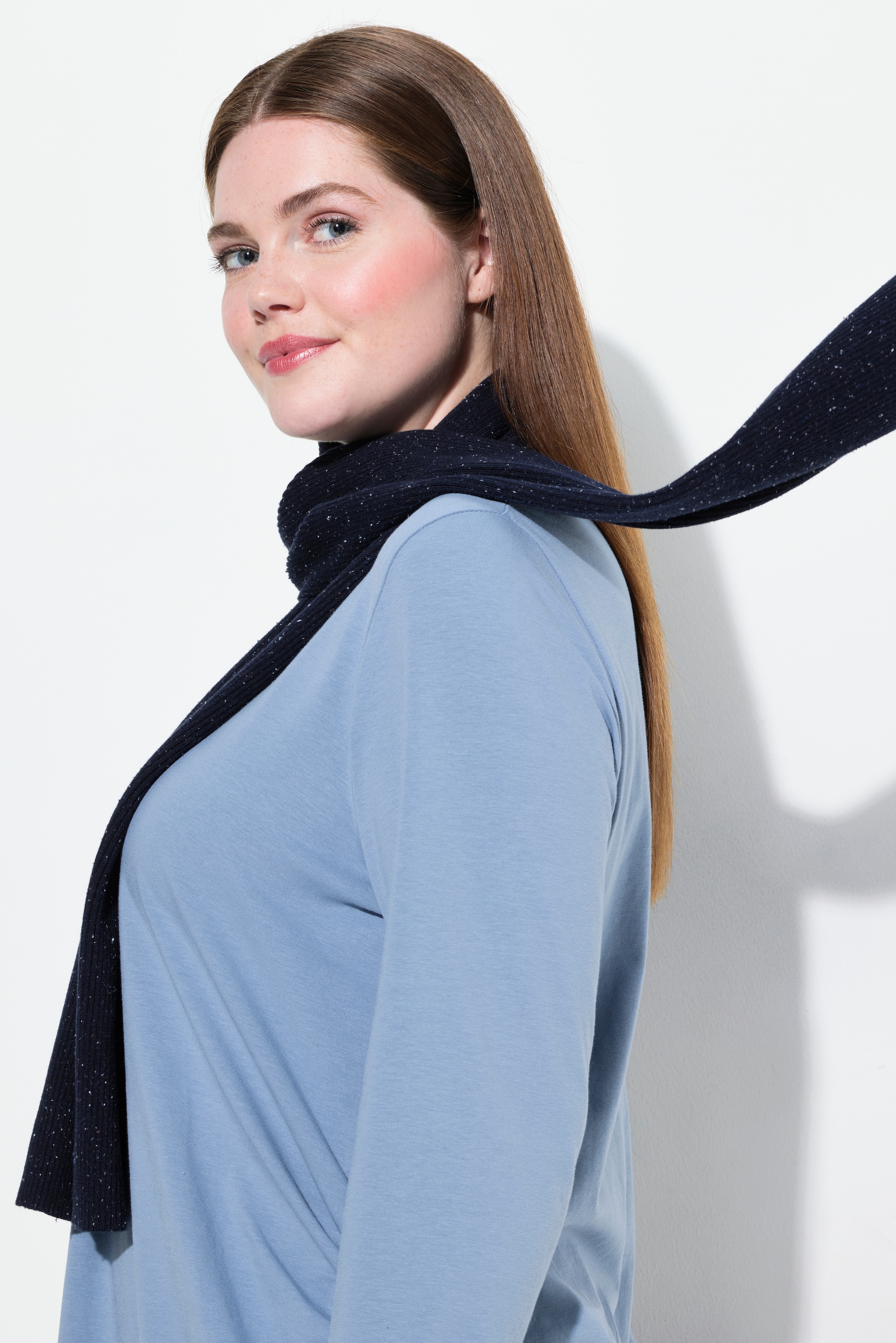 Écharpe en coton bio moucheté, ULLA POPKEN