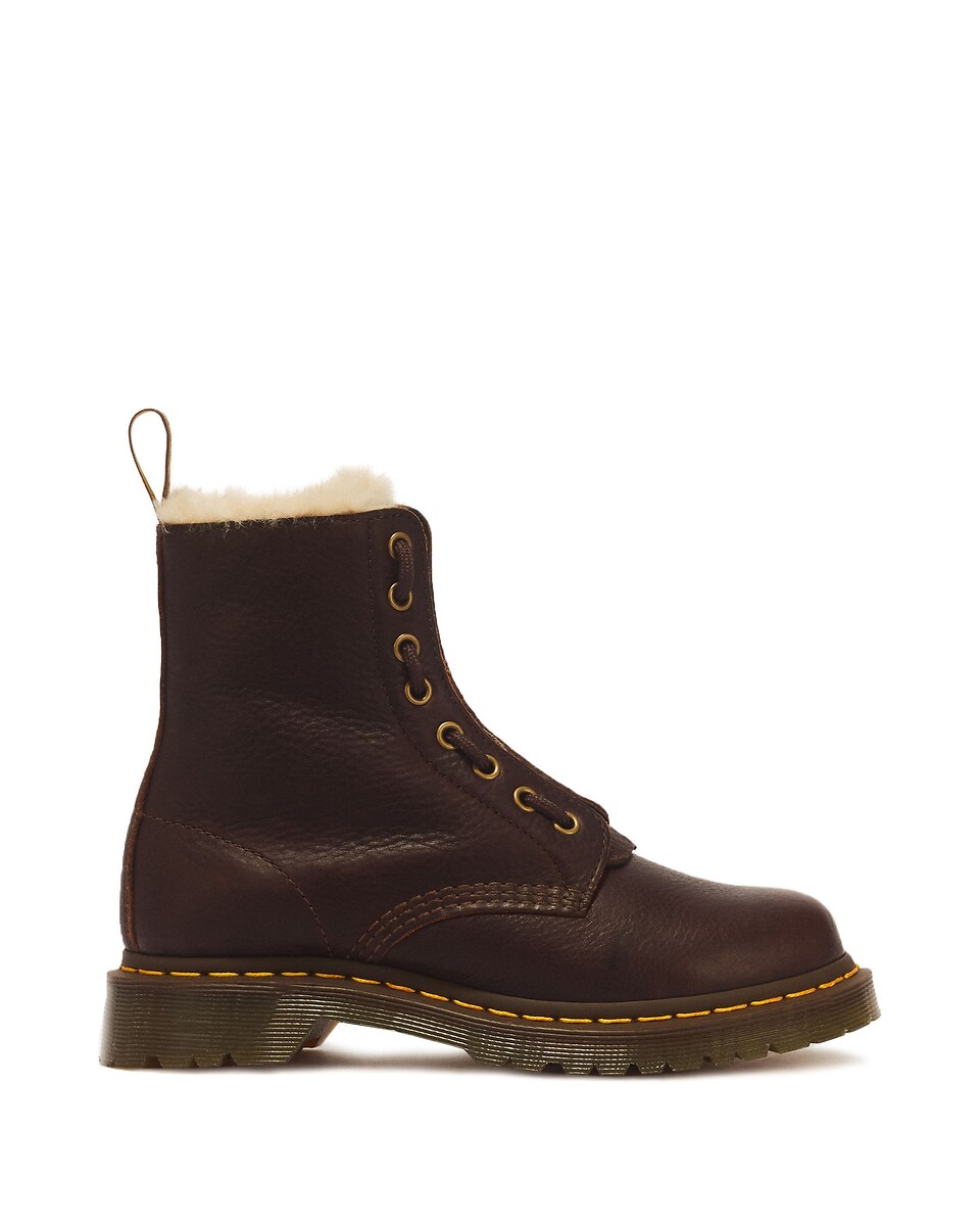 Dr. Martens Botas 1460 forradas, de piel, Grizzly — foto 2