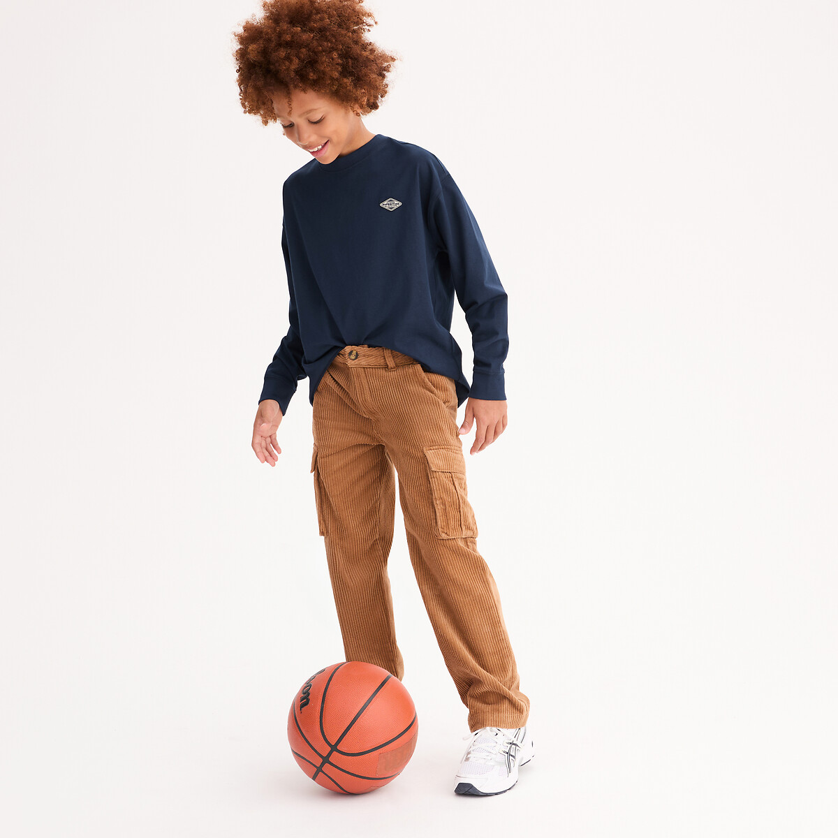 Corduroy Cargo Trousers, LA REDOUTE COLLECTIONS