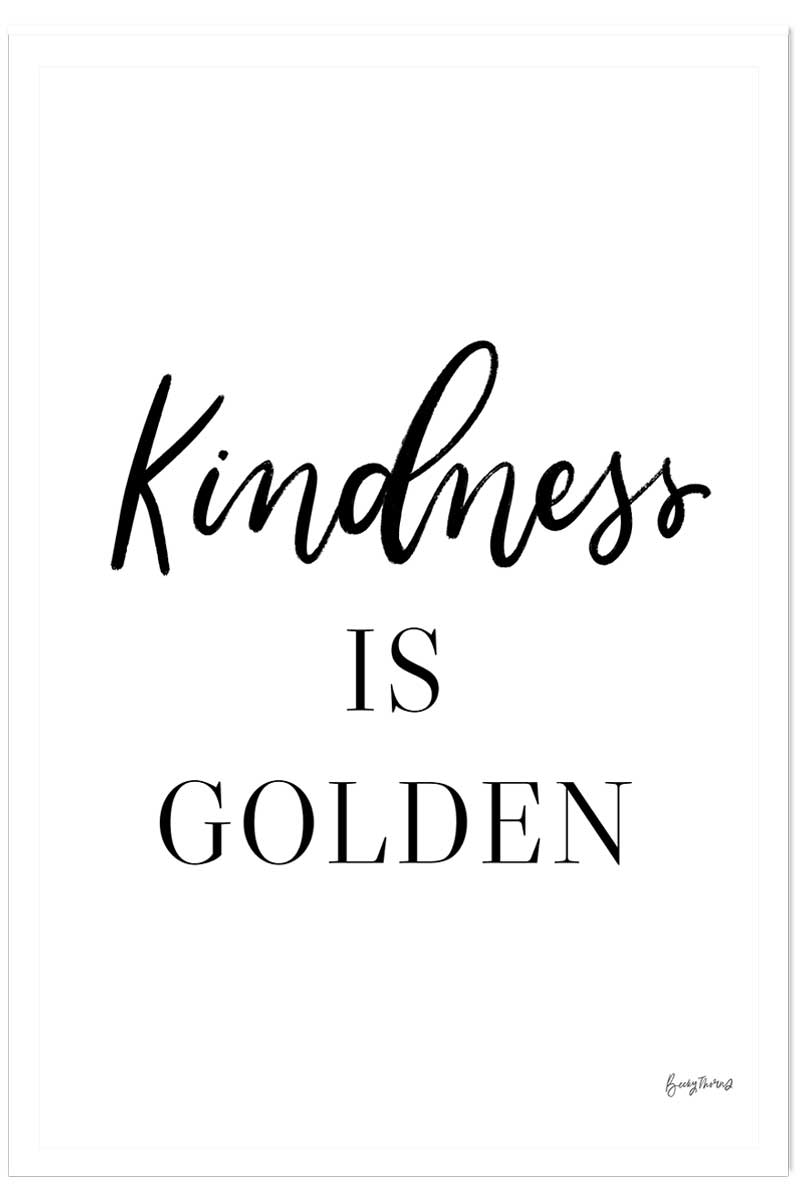 Poster kindness is golden, HEXOA