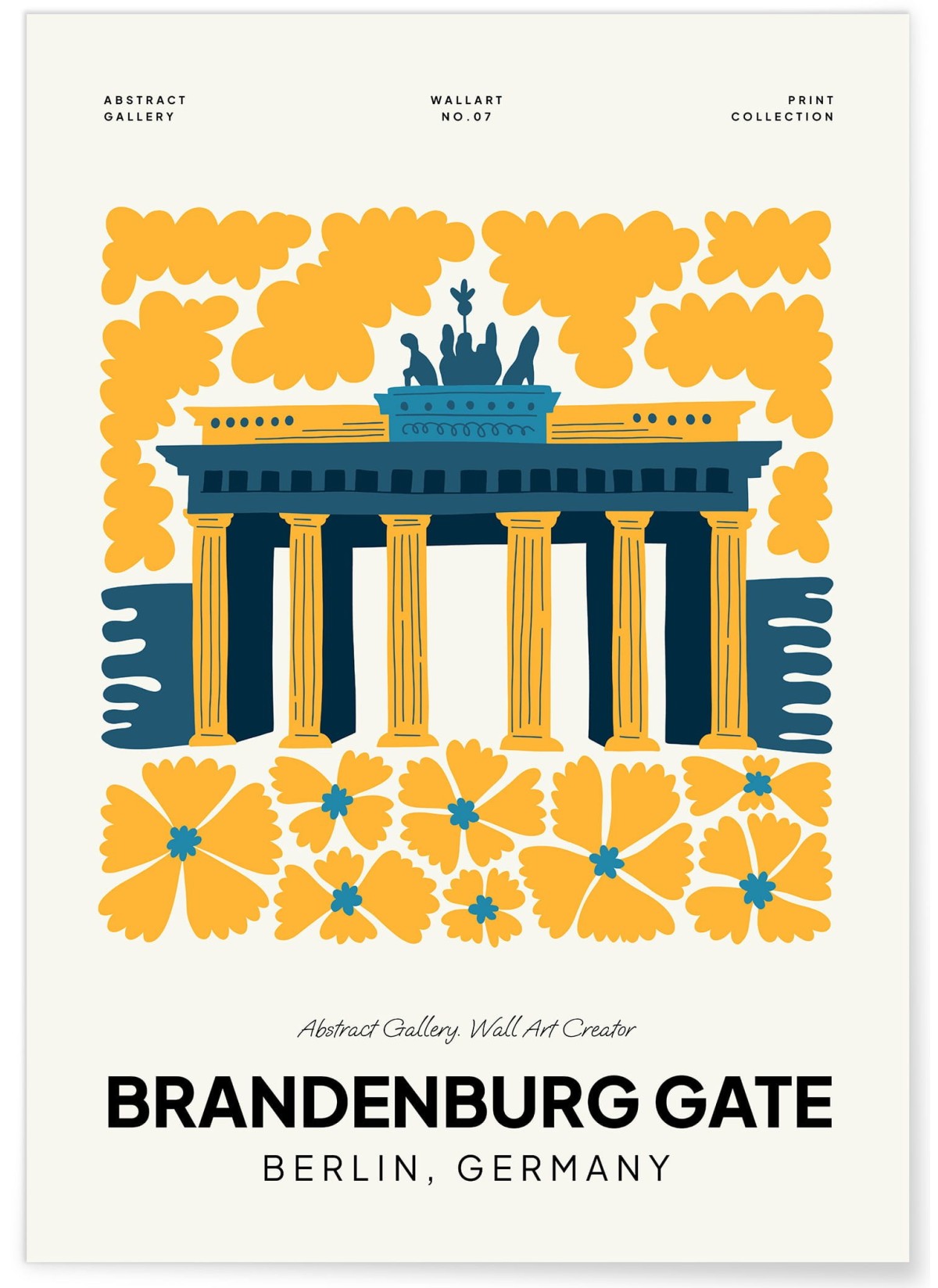 Affiche Berlin Brandbenburg Gate, L'AFFICHERIE